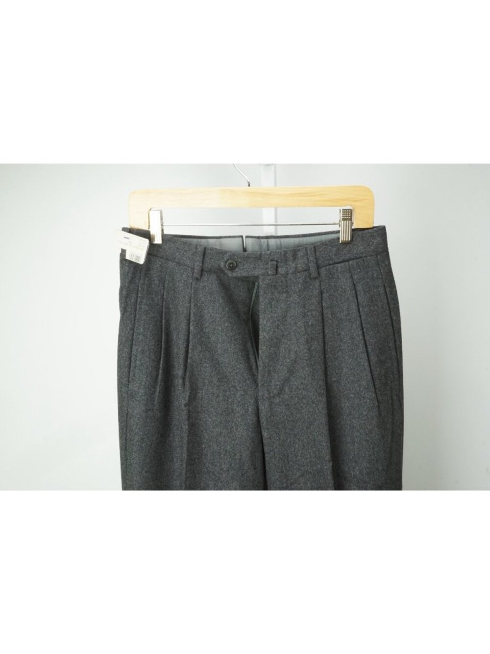 Incotex Gray Flannel 100% Wool Dress Pant 46R EU BRAND NEW